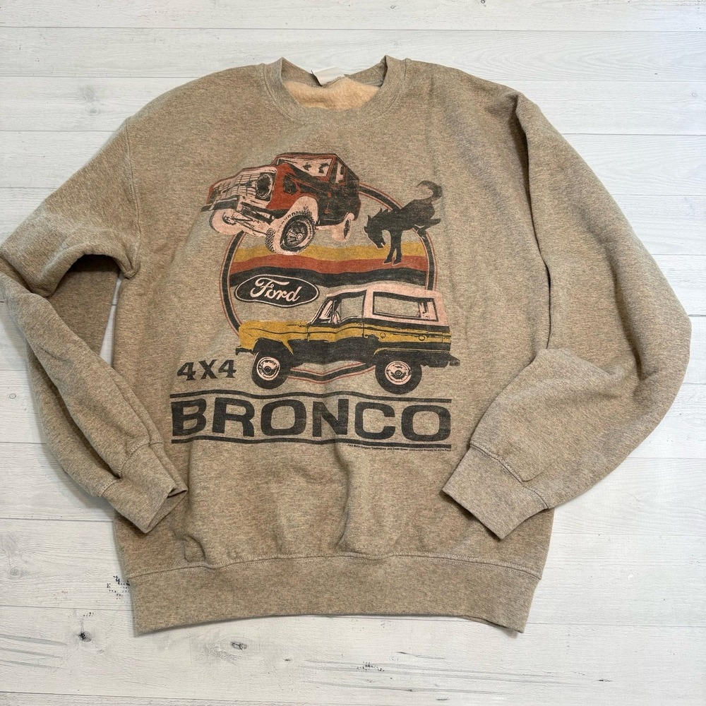 junkfood ford bronco crew neck sweatshirt adult size small